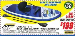 Big 5 HYDRO-FORCE OCEANA 10' INFLATABLE CONVERTIBLE STAND-UP PADDLEBOARD SET offer
