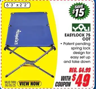 Big 5 YOLI EASYLOCK 75 COT offer