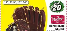 Big 5 RAWLINGS RENEGADE SERIES BASEBALL or SOFTBALL GLOVES offer