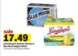 Meijer Leinenkugel's Summer Shandy or Blue Moon Belgian White offer