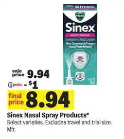 Meijer Sinex Nasal Spray Products offer