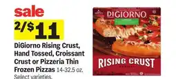 Meijer DiGiorno Rising Crust, Hand Tossed, Croissant Crust or Pizzeria Thin Frozen Pizzas offer