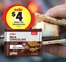 Meijer Meijer 6 Pk. Chocolate Bars offer