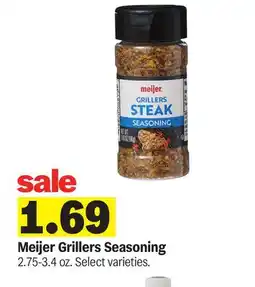 Meijer Meijer Grillers Seasoning offer