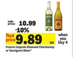 Meijer Francis Coppola Diamond Chardonnay or Sauvignon Blanc offer