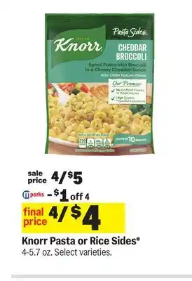 Meijer Knorr Pasta or Rice Sides offer
