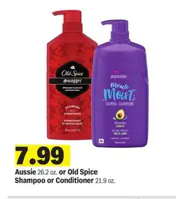 Meijer Aussie 26.2 oz. or Old Spice Shampoo or Conditioner 21.9 oz offer