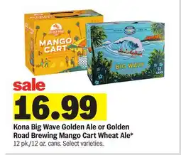Meijer Kona Big Wave Golden Ale or Golden Road Brewing Mango Cart Wheat Ale offer