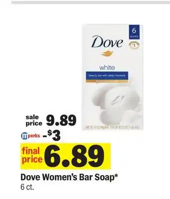 Meijer Dove Women's Bar Soap offer