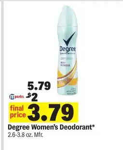 Meijer Degree Women's Deodorant offer