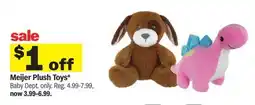 Meijer Meijer Plush Toys offer