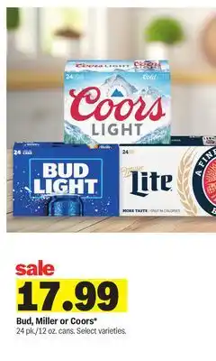 Meijer Bud, Miller or Coors offer
