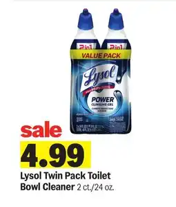 Meijer Lysol Twin Pack Toilet Bowl Cleaner offer
