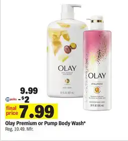 Meijer Olay Premium or Pump Body Wash offer