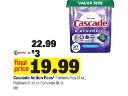 Meijer Cascade Action Pacs offer