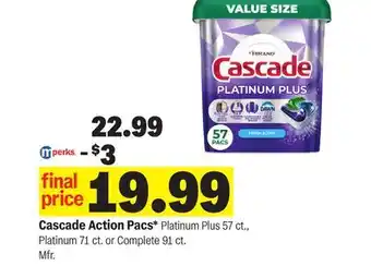 Meijer Cascade Action Pacs offer