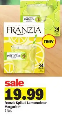 Meijer Franzia Spiked Lemonade or Margarita offer