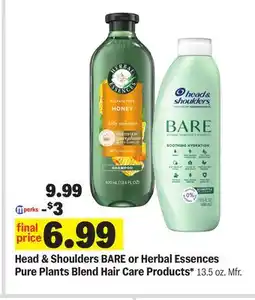 Meijer Head & Shoulders BARE or Herbal Essences Pure Plants Blend Hair Care Products offer
