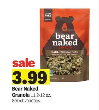 Meijer Bear Naked Granola offer