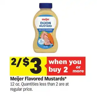 Meijer Meijer Flavored Mustards offer