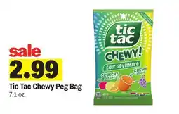 Meijer Tic Tac Chewy Peg Bag offer