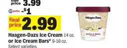 Meijer Haagen-Dazs Ice Cream 14 oz. or Ice Cream Bars* 9-10 oz offer