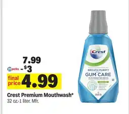 Meijer Crest Premium Mouthwash offer