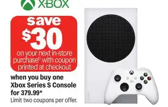 Meijer Xbox Series S Console offer