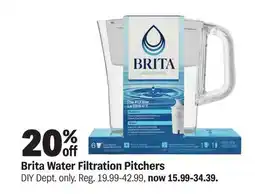 Meijer Brita Water Filtration Pitchers offer