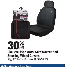 Meijer Dickies Floor Mats, Seat Covers and Steering Wheel Covers offer