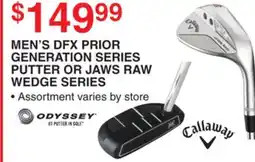 Dunham's Sports MEN'S DFX PRIOR GENERATION SERIES PUTTER OR JAWS RAW WEDGE SERIES offer