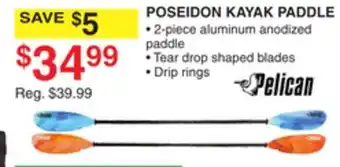 Dunham's Sports PELICAN POSEIDON KAYAK PADDLE offer