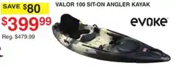 Dunham's Sports VALOR 100 SIT-ON ANGLER KAYAK offer