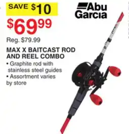 Dunham's Sports ABU GARCIA MAX X BAITCAST ROD AND REEL COMBO offer