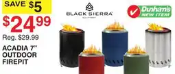 Dunham's Sports BLACK SIERRA ACADIA 7 OUTDOOR FIREPIT offer