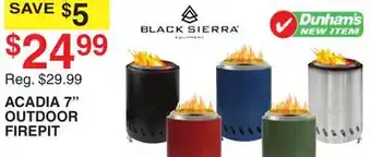 Dunham's Sports BLACK SIERRA ACADIA 7 OUTDOOR FIREPIT offer
