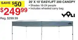 Dunham's Sports YOLI 20' X 10' EASYLIFT 200 CANOPY offer