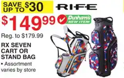 Dunham's Sports RX SEVEN CART OR STAND BAG offer