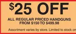 Dunham's Sports ALL REGULAR PRICED HANDGUNS offer
