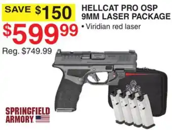 Dunham's Sports HELLCAT PRO OSP 9MM LASER PACKAGE offer