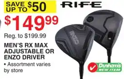Dunham's Sports RIFE MEN'S RX MAX ADJUSTABLE OR ENZO DRIVER offer