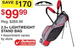 Dunham's Sports 2.5 + LIGHTWEIGHT STAND BAG offer