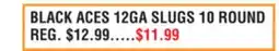 Dunham's Sports BLACK ACES 12GA SLUGS 10 ROUND offer