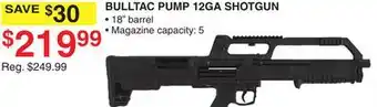 Dunham's Sports BULLTAC PUMP 12GA SHOTGUN offer