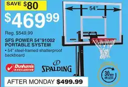 Dunham's Sports SFS POWER 54 91002 PORTABLE SYSTEM offer