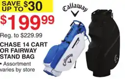 Dunham's Sports CALLAWAY CHASE 14 CART OR FAIRWAY STAND BAG offer