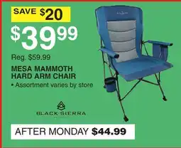 Dunham's Sports MESA MAMMOTH HARD ARM CHAIR offer