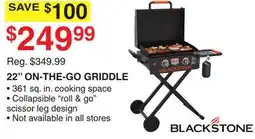Dunham's Sports 22 ON-THE-GO GRIDDLE offer