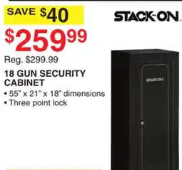 Dunham's Sports STACK-ON 18 GUN SECURITY CABINET offer