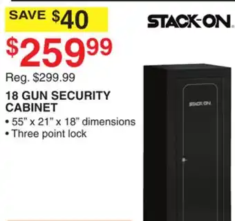 Dunham's Sports STACK-ON 18 GUN SECURITY CABINET offer